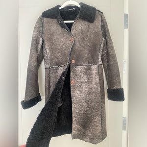 100% shearling vintage jacket